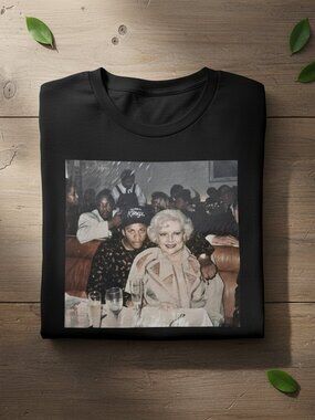 Betty White Eazy-E Funny Mashup Pop Culture Graphic Tee